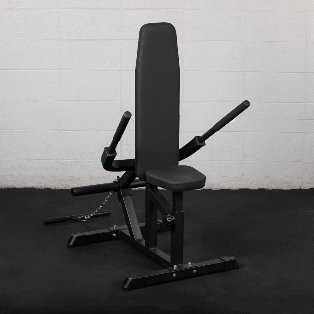 Plate Loaded Seated Dip Machine, Rated 200 LB, Tricep/Bicep Press down Machine, Upper Body Push Workout