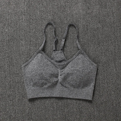 2Pcs Women Sport Suit Gym Set Sexy Bra Seamless Shorts Workout Running Clothing Gym Wear Athletic Yoga Set