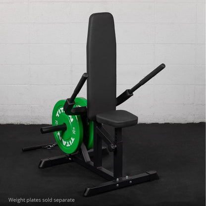 Plate Loaded Seated Dip Machine, Rated 200 LB, Tricep/Bicep Press down Machine, Upper Body Push Workout