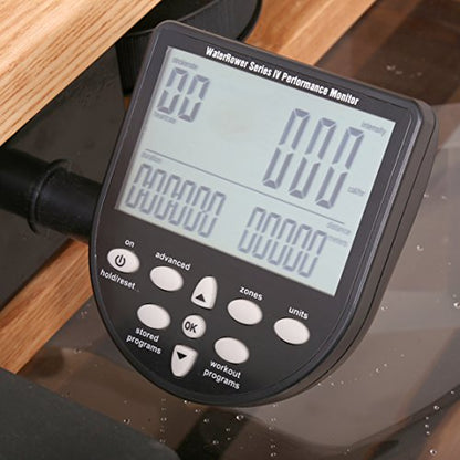 Natural Rowing Machine in Ash Wood with S4 Monitor