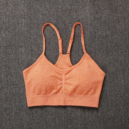 2Pcs Women Sport Suit Gym Set Sexy Bra Seamless Shorts Workout Running Clothing Gym Wear Athletic Yoga Set