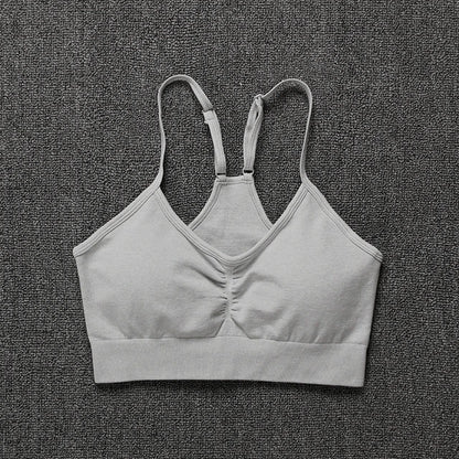 2Pcs Women Sport Suit Gym Set Sexy Bra Seamless Shorts Workout Running Clothing Gym Wear Athletic Yoga Set