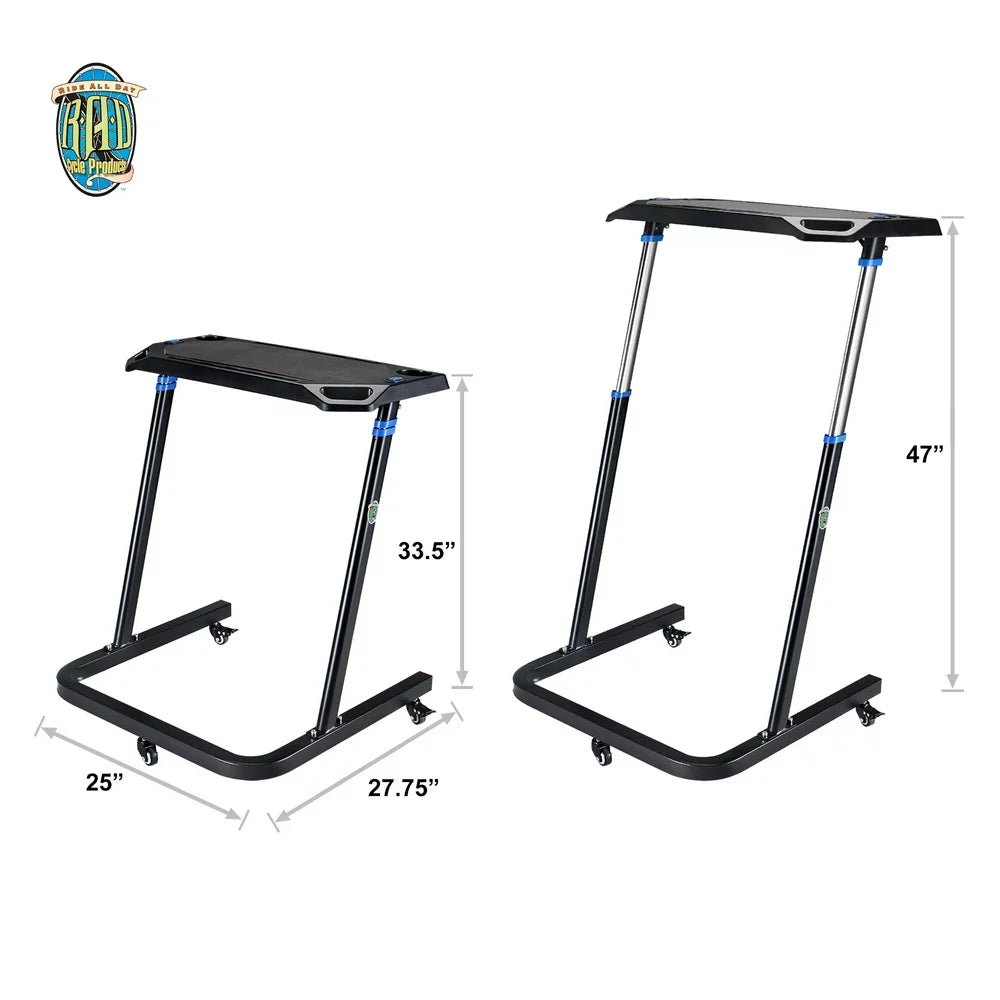 Adjustable Standing Bike Desk for Cycle or Treadmill by Rad Sportz