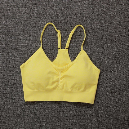 2Pcs Women Sport Suit Gym Set Sexy Bra Seamless Shorts Workout Running Clothing Gym Wear Athletic Yoga Set
