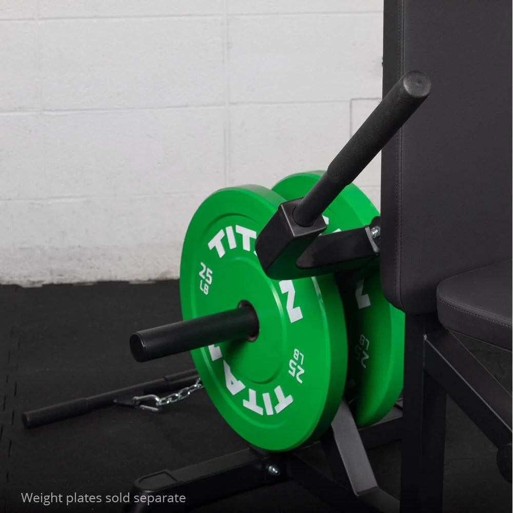 Plate Loaded Seated Dip Machine, Rated 200 LB, Tricep/Bicep Press down Machine, Upper Body Push Workout
