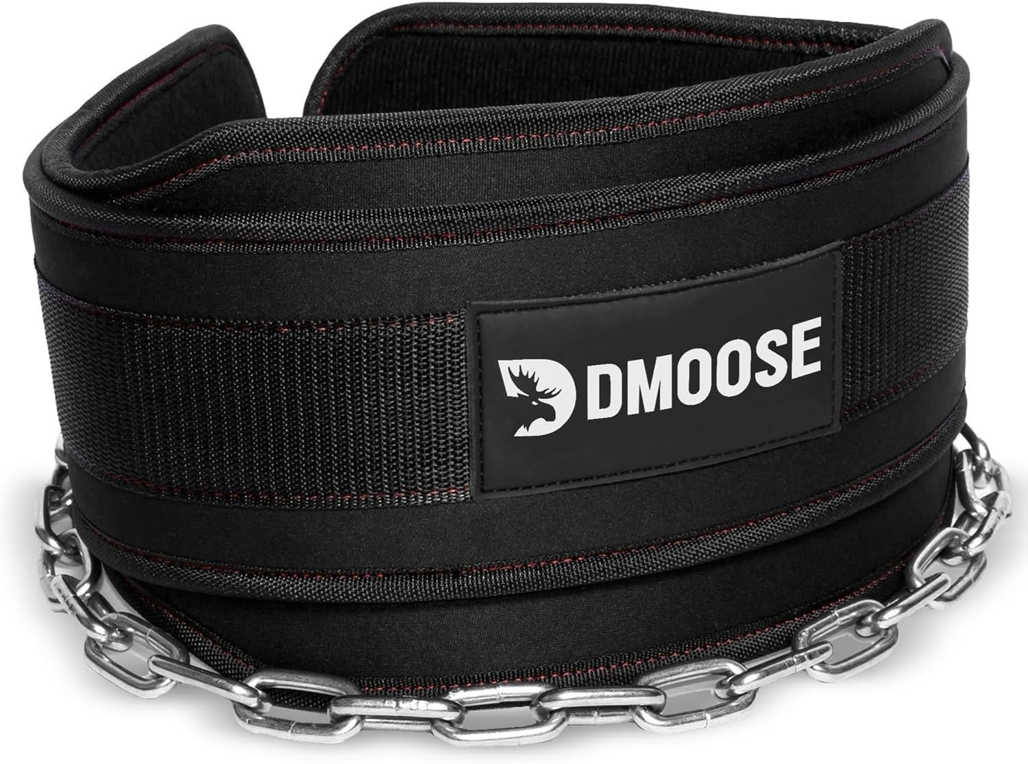 Dip Belt for Weightlifting, Weight Belt with Chain for Pullup, Gym Lifting Belt for Powerlifting, Squat, Bodybuilding, Heavy Duty Steel, Workout Belt with Comfortable Neoprene Support
